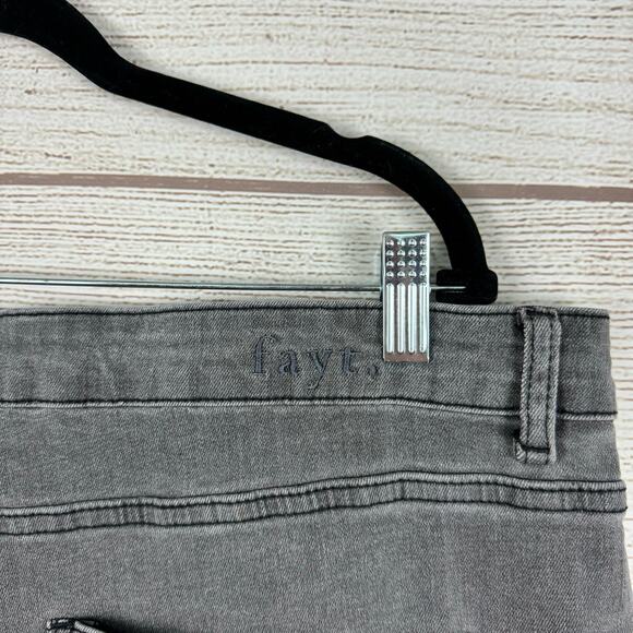 Fayt Label Plus Size Gray Wide Leg Stretch High Waisted Jeans Size 26 - Picture 5 of 7